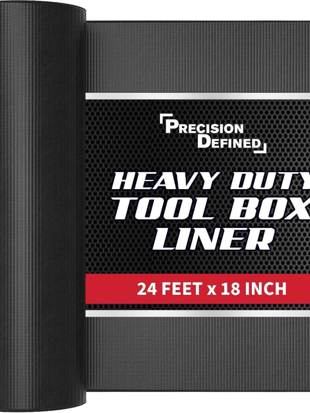 Toolbox Liner Non-Slip Tool Drawer Liner 24ft x 18" Black